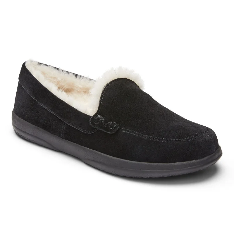 Women's Moccasin - Style Slippers with Fringe Detail in Brown for a Rustic Look Vionic Lynez Suede Women's Moccasin - Style Slippers with Fringe Detail in Brown for a Rustic Look Vionic Lynez Suede