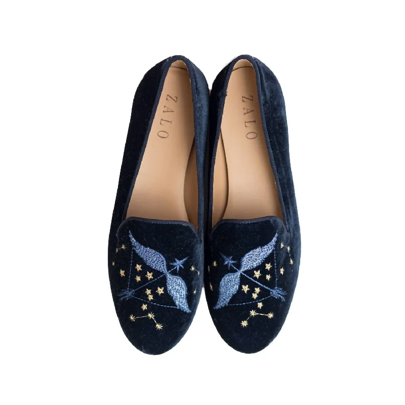 Women's Slippers with a Quilted Pattern in Gray for Added Style Sagittarius Slipper In Sapphire