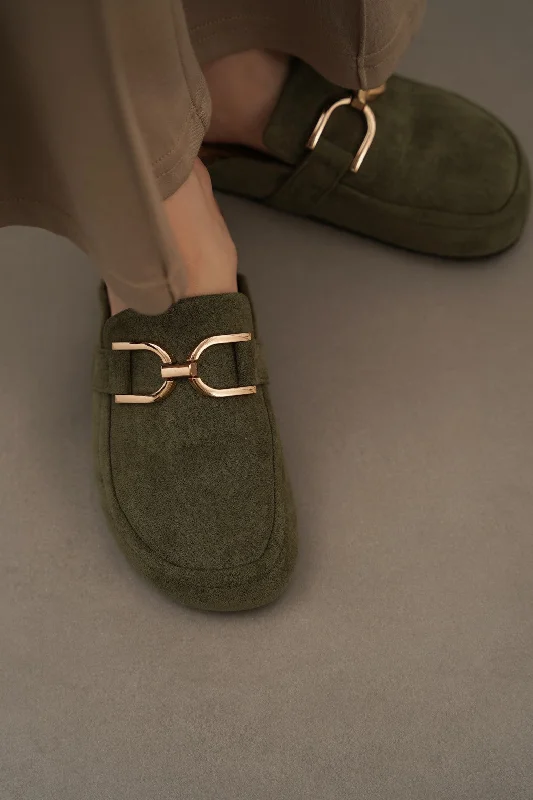 Women's Open - Toe Mules in Yellow for a Bright and Cheerful Summer Look FAUX SUEDE CLOGS Women's Open - Toe Mules in Yellow for a Bright and Cheerful Summer Look FAUX SUEDE CLOGS