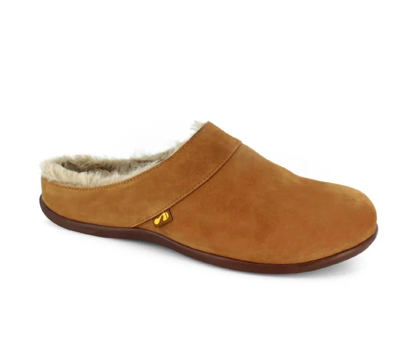 Women's Leather Slippers with a Hand - Stitched Design in Burgundy for Durability Women's Vienna Slippers In Tan Women's Leather Slippers with a Hand - Stitched Design in Burgundy for Durability Women's Vienna Slippers In Tan