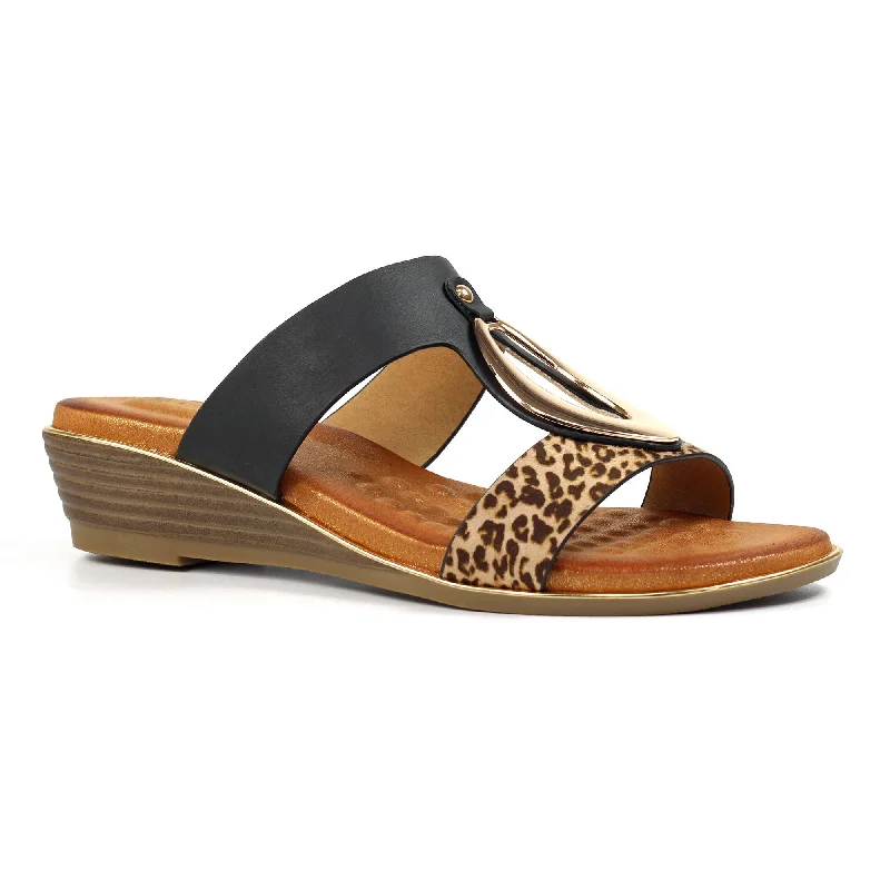 Women's Strappy Gladiator Sandals with Buckle Closures in Tan for a Boho Look Women's Strappy Gladiator Sandals with Buckle Closures in Tan for a Boho Look Women's Strappy Gladiator Sandals with Buckle Closures in Tan for a Boho Look Lunar JLH523 BK Paradise Black Sandal