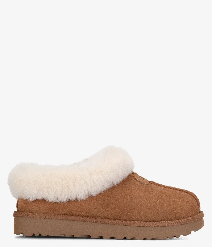 Women's Shearling Lined Slippers with a Fleece Upper in Tan for Ultimate Warmth UGG Tazzette Slipper - Women Women's Shearling Lined Slippers with a Fleece Upper in Tan for Ultimate Warmth UGG Tazzette Slipper - Women