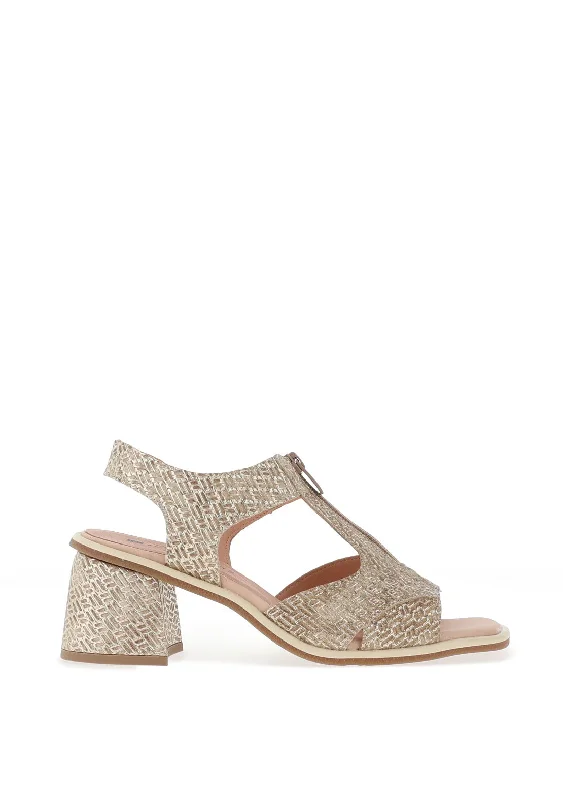 Jose Saenz Block Heeled Sandals, Champagne