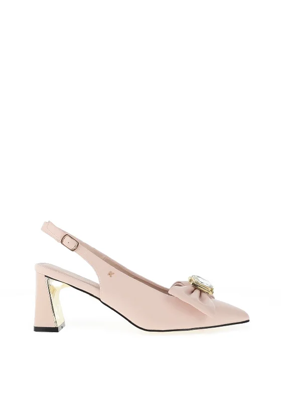 Kate Appleby Perthshire Bow Bloch Heel Shoes, Blush