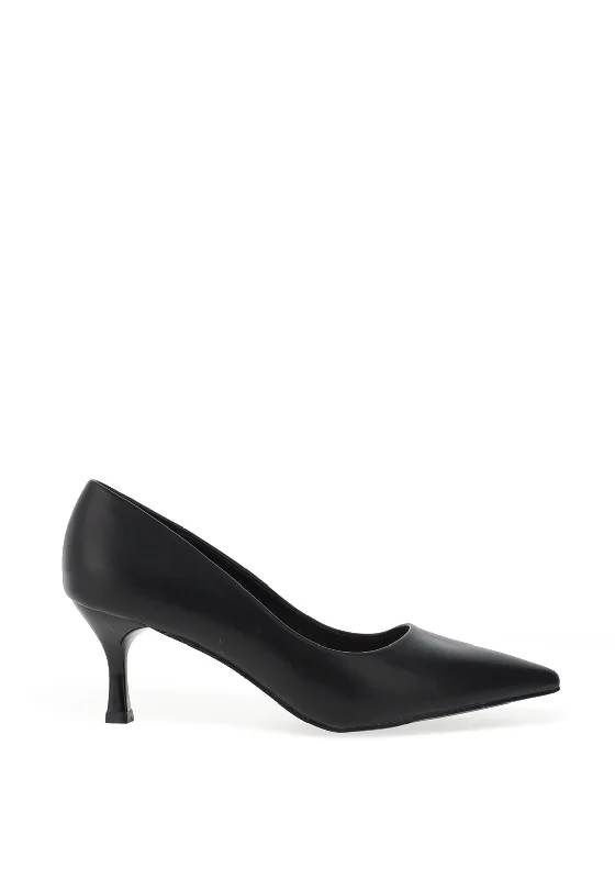 Zen Collection Pointed Toe Heeled Shoes, Black