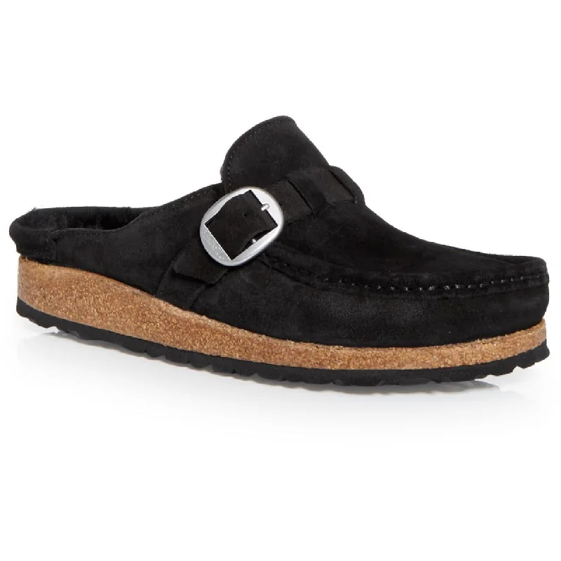 Birkenstock Womens Buckley Suede Slip On Mules