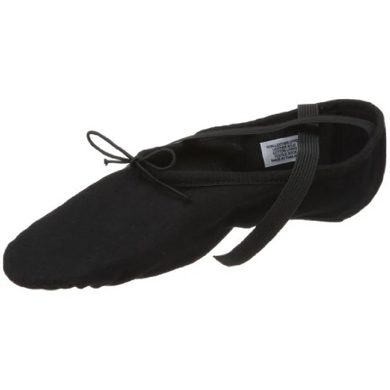 Bloch Womens Pump Canvas Slipt Ballet Flats