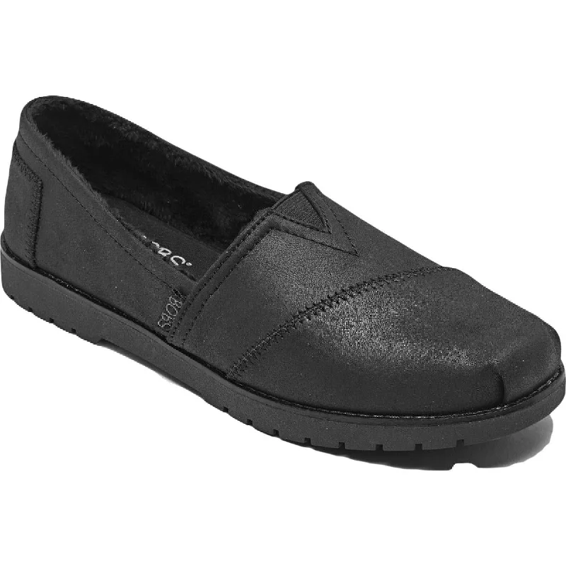 BOBS From Skechers Womens Chill Lugs-Urban Spell Faux Fur Lined Slip On Loafers