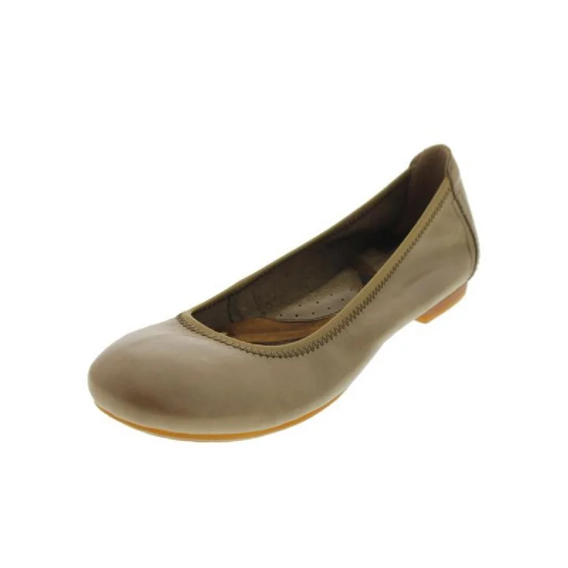 Born Womens Julianne Leather Contrast Trim Ballet Flats