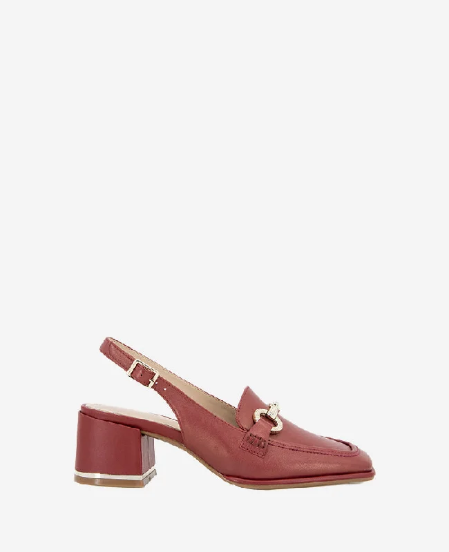 Elina Leather Slingback Loafer