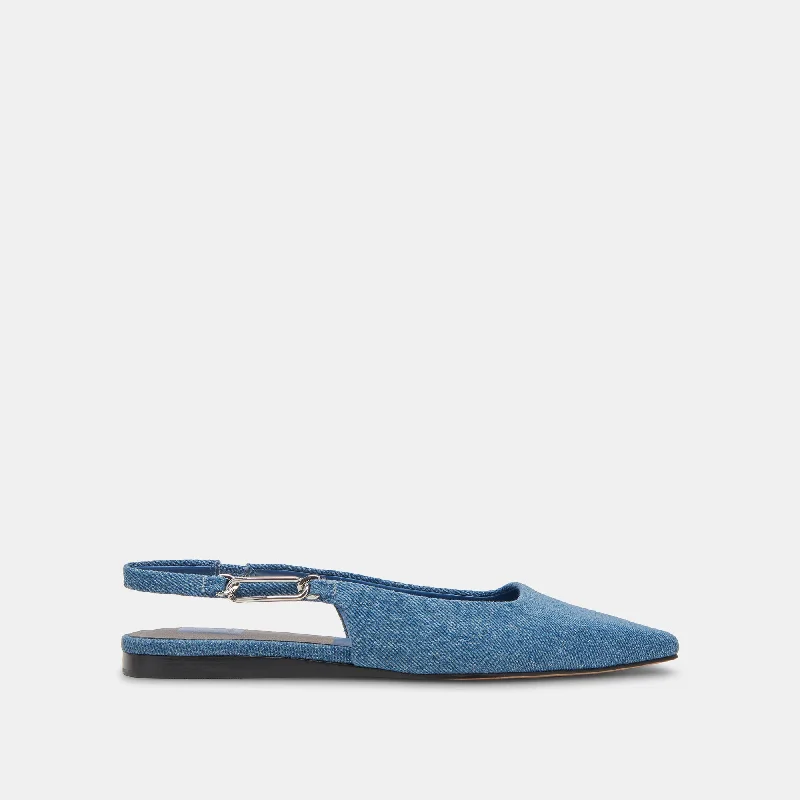 Women's Patent Leather Ballet Flats with Bow Detail in Black for a Classic Look ELLEY FLATS BLUE DENIM Women's Patent Leather Ballet Flats with Bow Detail in Black for a Classic Look ELLEY FLATS BLUE DENIM