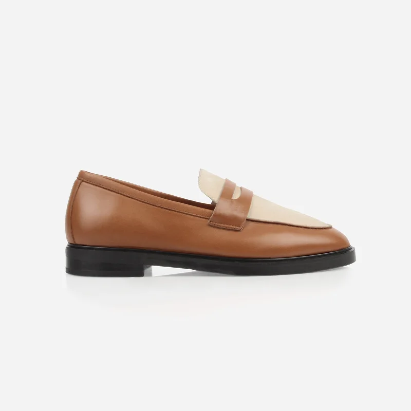 The Milan Loafer Brandy And Creme