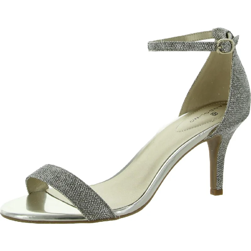 Bandolino Womens Madia 2 Metallic Ankle Strap Heels