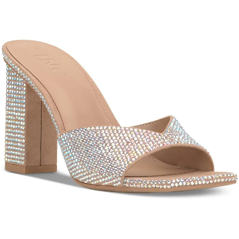 INC Womens Belle Sequined Slip-On Heels