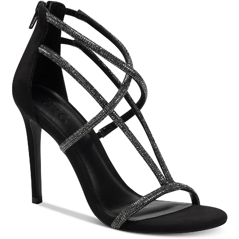 INC Womens Krista Open Toe Ankle Strap Heels