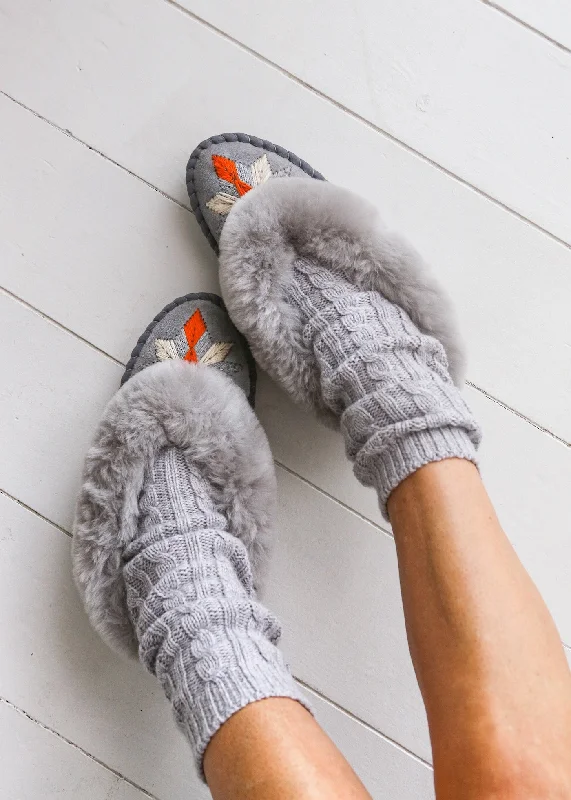 Women's Sheepskin Slippers – Aperol