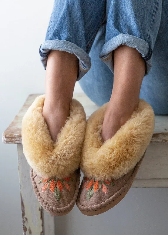 Women's Sheepskin Slippers – Lotus