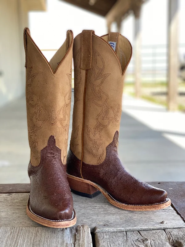 Anderson Bean | Kango Tobacco Ostrich KS Toe Boot