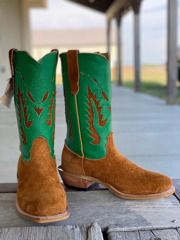 Fenoglio Boot Co. |  Red Brown Roughout Boot