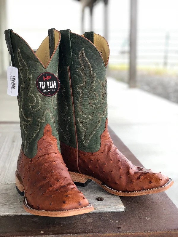 Horse Power Top Hand  | Cognac Lux Full Quill Ostrich Boot