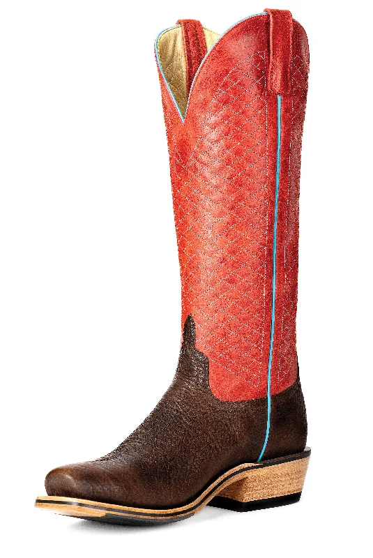 Horse Power Top Hand  | Brown Shrunken Shoulder 16" Boot