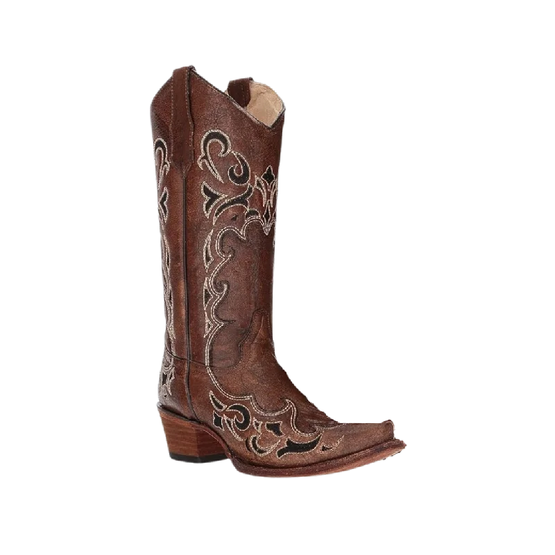 Corral Women's Brown Side Embroidery Boots