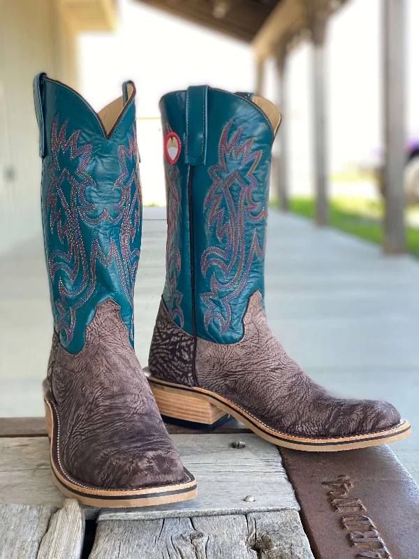 Olathe Boot Co.  | Brown Washed Shoulder Boot