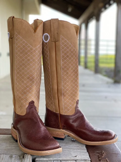 Olathe Boot Co. | Kango Tobacco SM Ostrich Tall Top Boot