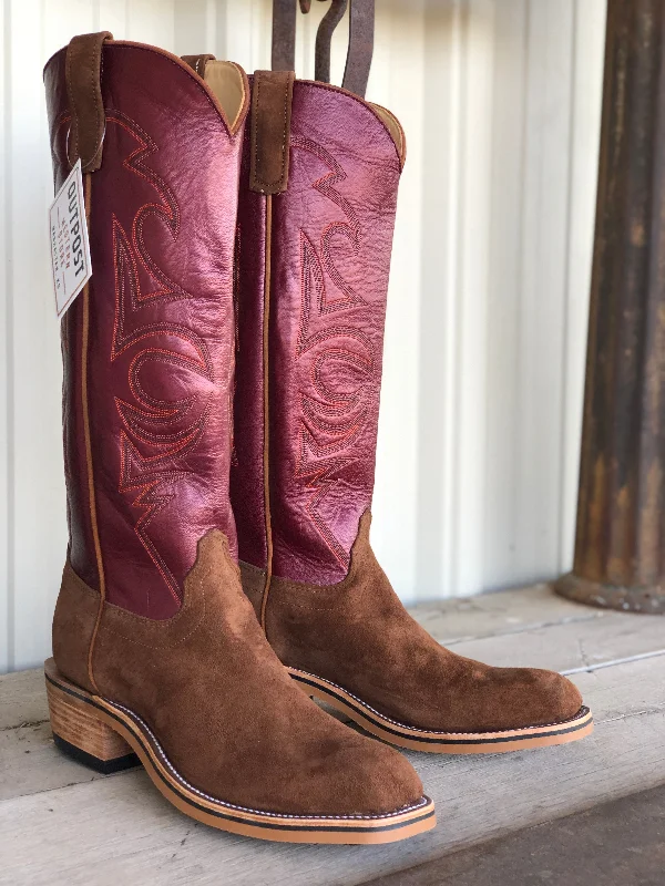 Olathe Boot Co. | Latte & Bacon/Sangria Luster Boot