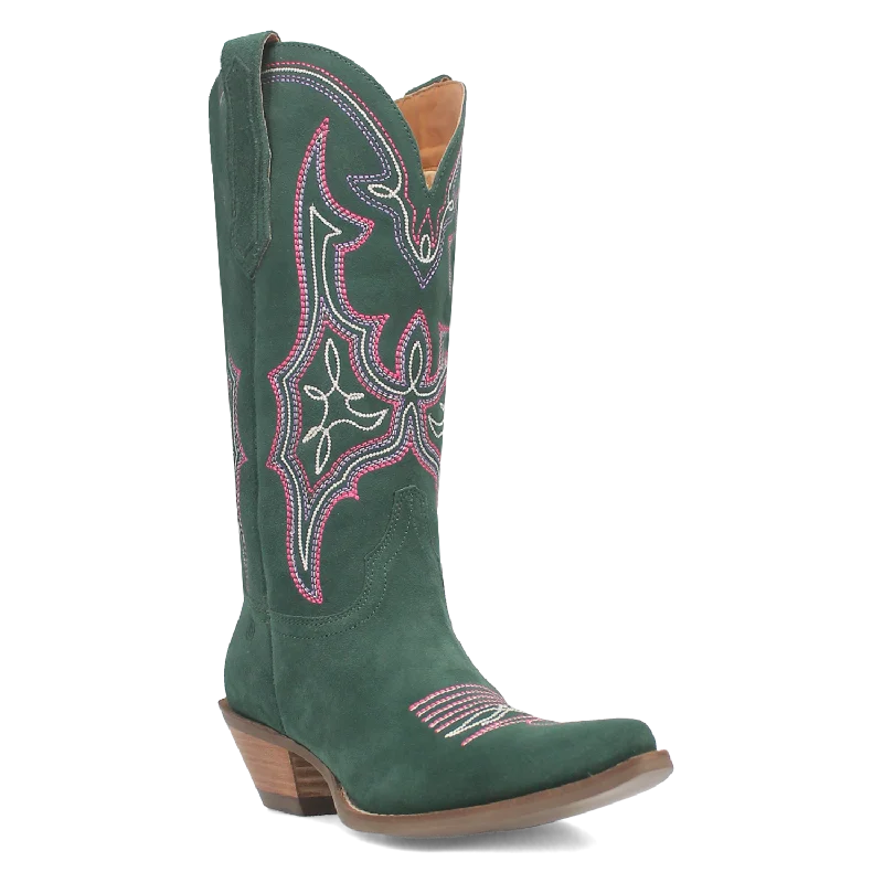 Online Exclusive | Dingo | Hot Sauce Leather Boot in Green **PREORDER