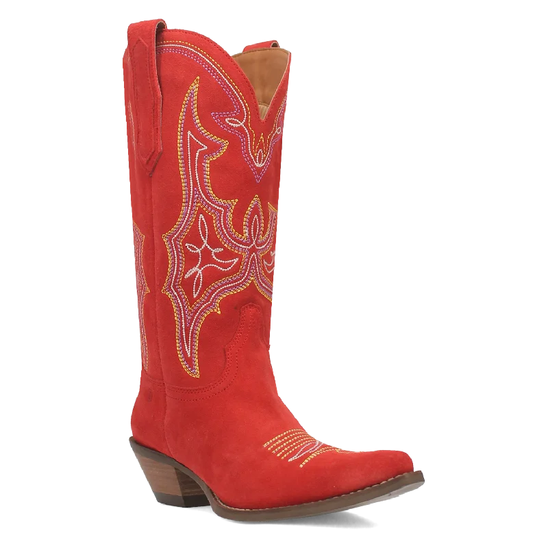 Online Exclusive | Dingo | Hot Sauce Leather Boot in Red **PREORDER