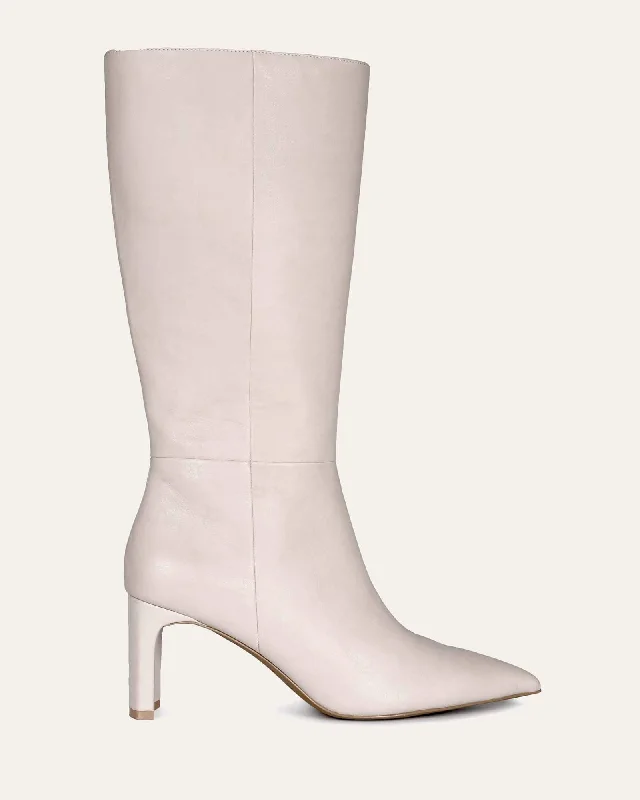 PIXIE CALF BOOTS BONE LEATHER