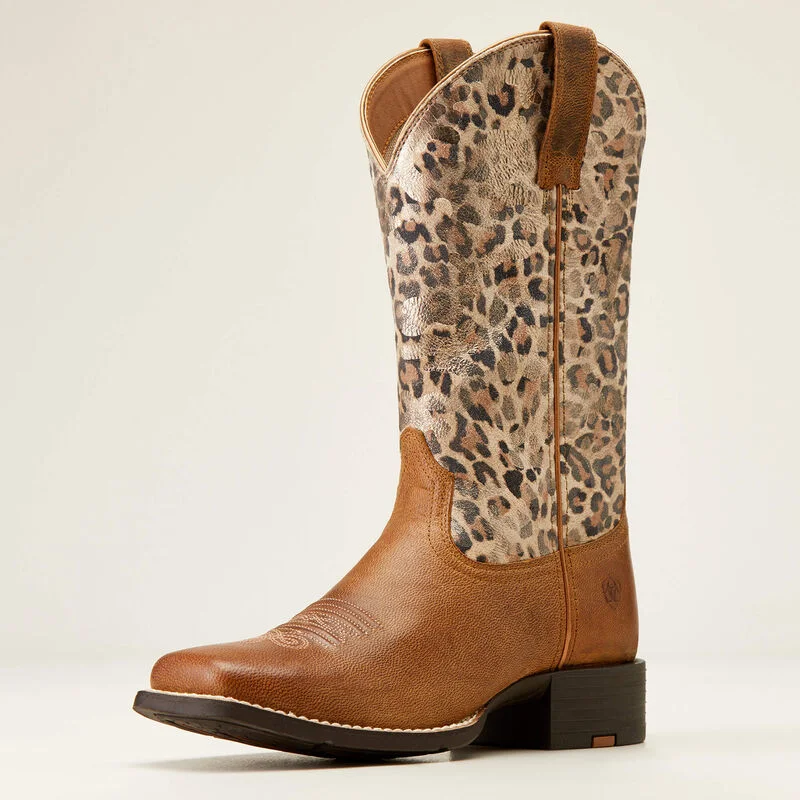 Round Up Wide Square Toe Western Boot