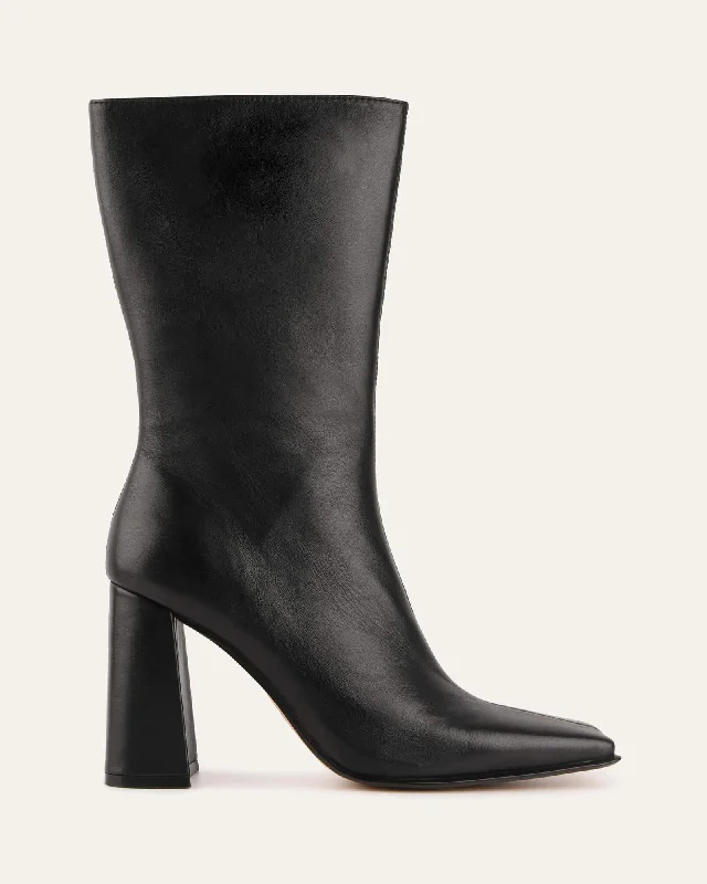 RUSH CALF BOOTS BLACK LEATHER