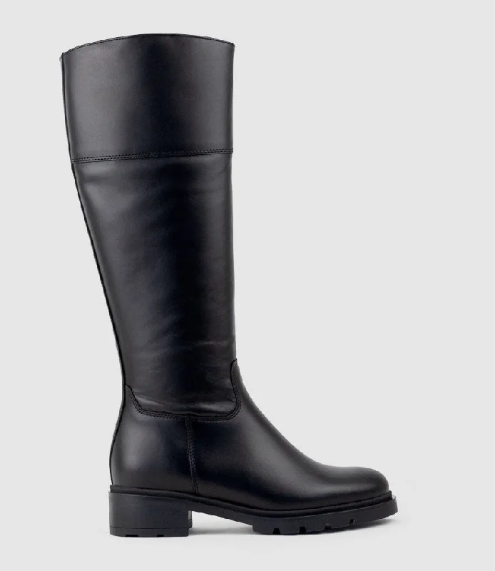 SAVOURY Classic Knee Boot in Black