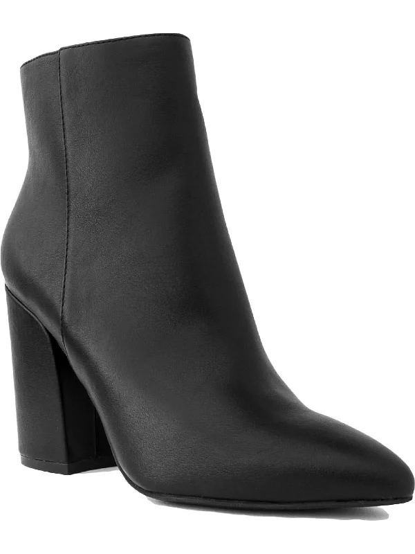 SGREVVIE Womens Faux Leather Ankle Boots