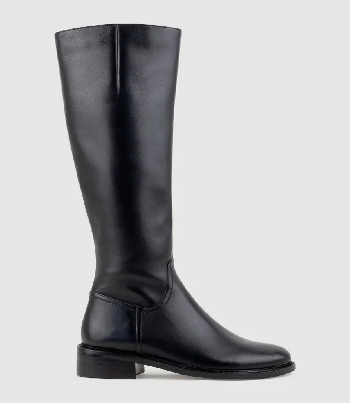 VASPER30 Knee High Boot in Black