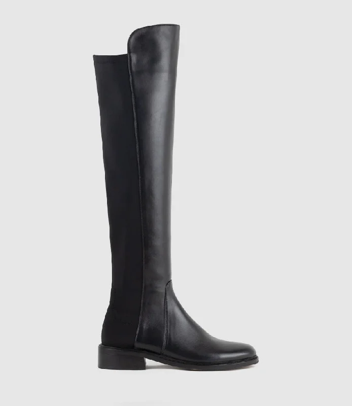 VELVET30 OTK Boot in Black